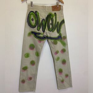 Men's Jeans Vintage Y2K 501 - Levi's DIY Graffiti - 30 x 30